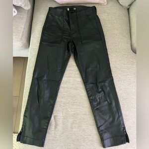 Women’s Evereve Kut Black Leather Jeans, Size 4!